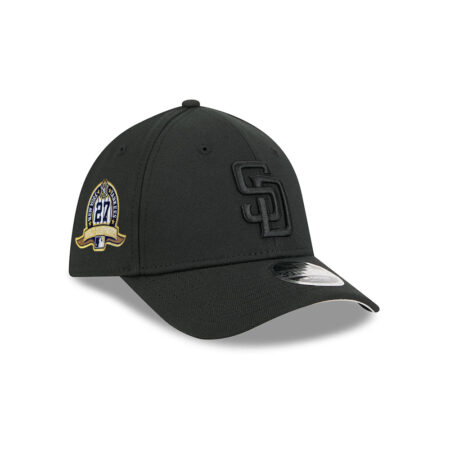 San Diego Padres Two-Tone M-Crown Stretch-Snap in Black White
