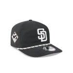 San Diego Padres Two-Tone Rope Snapback in Black White