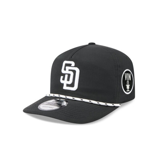 San Diego Padres Two-Tone Rope Snapback in Black White