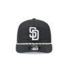 San Diego Padres Two-Tone Rope Snapback in Black/White