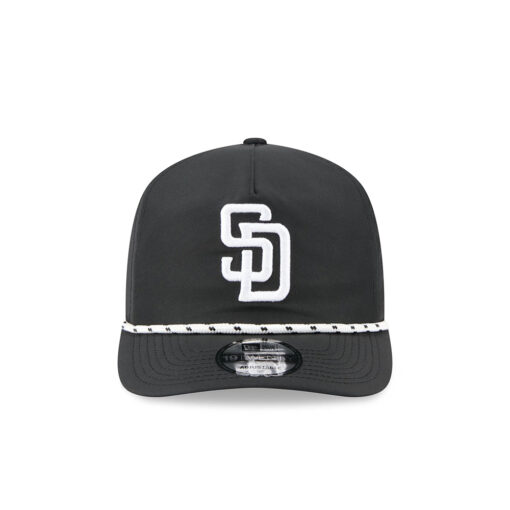 San Diego Padres Two-Tone Rope Snapback in Black White