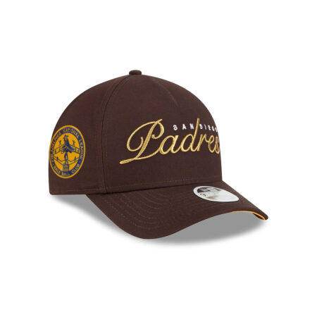 San Diego Padres Women’s Metallic M-Crown A-Frame Snapback in Brown