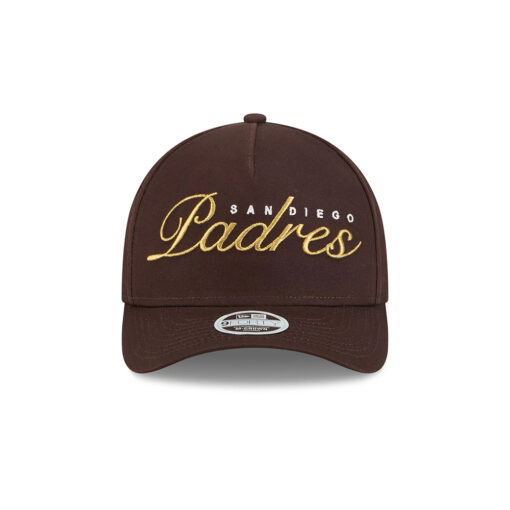 San Diego Padres Women’s Metallic M-Crown A-Frame Snapback in Brown