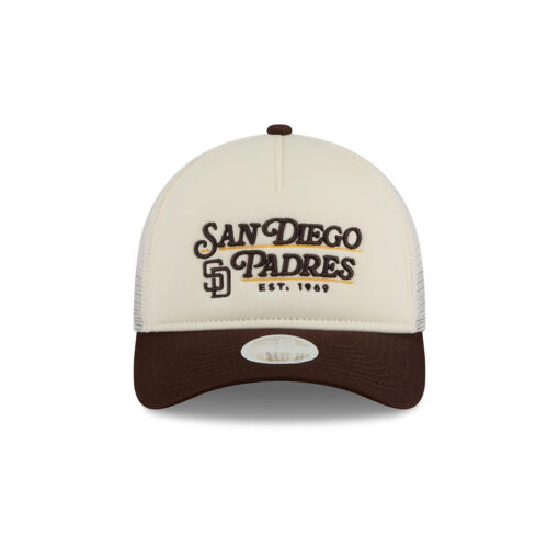 San Diego Padres Women’s Retro Chrome M-Crown Snapback in White