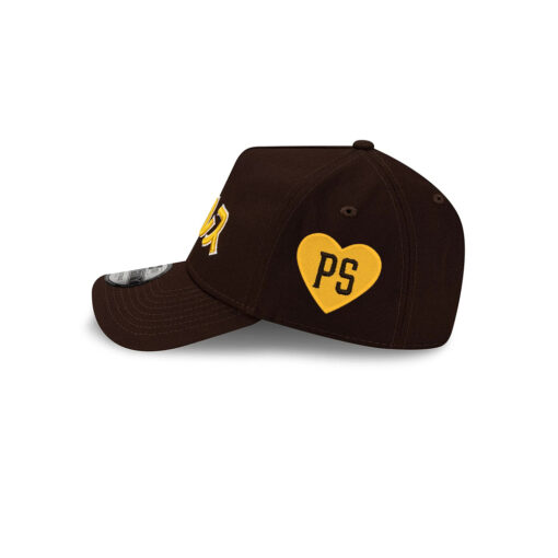 San Diego Padres x Hyperfly Japanese Script A-Frame Snapback in Brown
