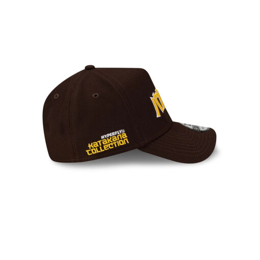 San Diego Padres x Hyperfly Japanese Script A-Frame Snapback in Brown