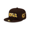 San Diego Padres x Hyperfly Japanese Script Fitted Cap in Brown