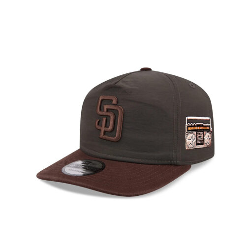San Diego Padres x Three Looms Nylon Adjustable Cap in Black