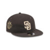 San Diego Padres x Three Looms Nylon Retro Crown Adjustable Cap in Black