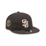 San Diego Padres x Three Looms Nylon Retro Crown Adjustable Cap in Black