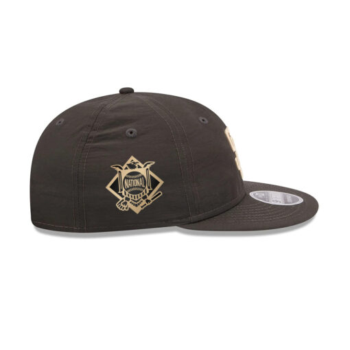 San Diego Padres x Three Looms Nylon Retro Crown Adjustable Cap in Black