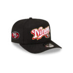San Francisco 49ers Born Raised Script A-Frame Snapback Cap in Black