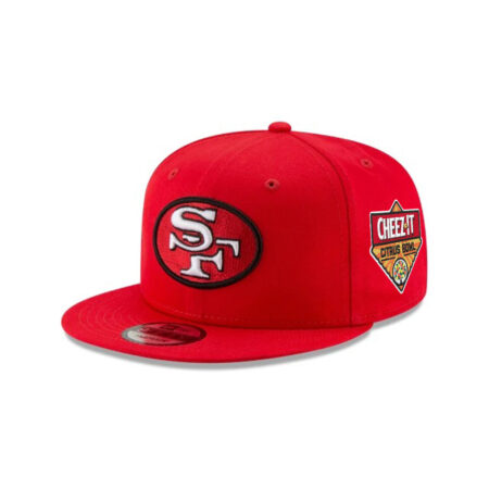 San Francisco 49ers Bowl Side Patch Snapback Cap in Red