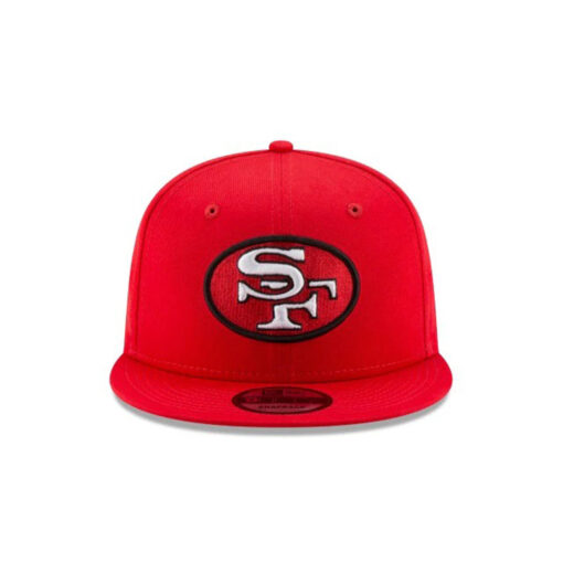 San Francisco 49ers Bowl Side Patch Snapback Cap in Red