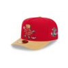 San Francisco 49ers Cartoon A-Frame Snapback Cap in Red and Gold