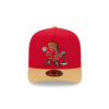 San Francisco 49ers Cartoon A-Frame Snapback Cap in Red and Gold