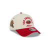 San Francisco 49ers Chrome Arched Logo A-Frame Snapback Cap in White