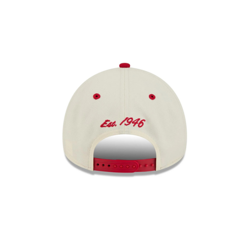 San Francisco 49ers Chrome Arched Logo A-Frame Snapback Cap in White