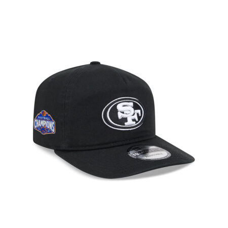San Francisco 49ers Classic Snapback Cap in Black and White