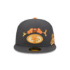 San Francisco 49ers Day of the Dead Fitted Cap in Graphite