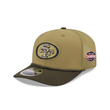 San Francisco 49ers Olive Curved Brim Mesh Trucker Cap