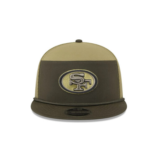San Francisco 49ers Olive Split Panel Rope Trucker Cap