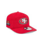 San Francisco 49ers Oval Logo Side Patch Adjustable Cap in Red