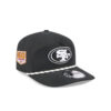 San Francisco 49ers Rope Snapback Cap in Black and White