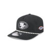 San Francisco 49ers Rope Snapback Cap in Black and White