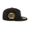 San Francisco 49ers Side Patch Fitted Cap in Black and White