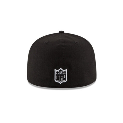San Francisco 49ers Side Patch Fitted Cap in Black and White