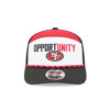 San Francisco 49ers Split Panel Trucker Cap in Red, White and Black
