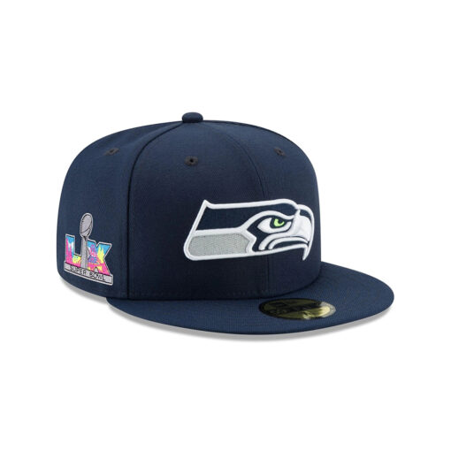 Seattle Seahawks Big Game Side Patch Fitted Cap