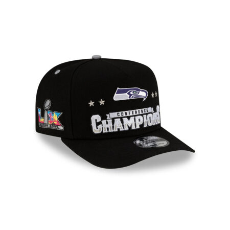 Seattle Seahawks Black Championship Game Snapback Cap
