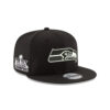 Seattle Seahawks Black Victory Snapback Cap in Black