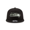 Seattle Seahawks Black Victory Snapback Cap in Black