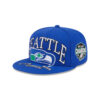 Seattle Seahawks Blue Oversized Fan Fitted Cap