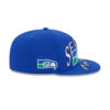 Seattle Seahawks Blue Oversized Fan Fitted Cap 4 Seattle Seahawks Blue Oversized Fan Fitted Cap
