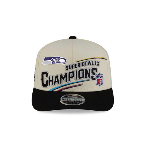 Seattle Seahawks Cream Championship Fan Stretch-Snap Cap