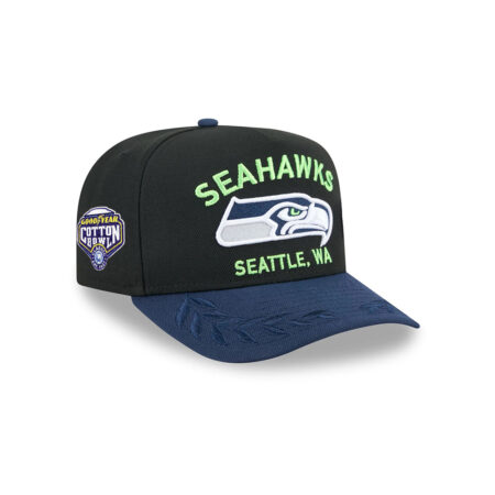 Seattle Seahawks Draft Night Fitted Cap in Black