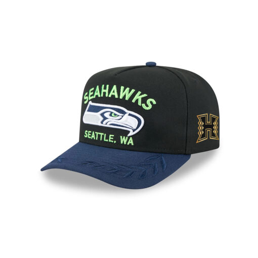 Seattle Seahawks Draft Night Fitted Cap in Black