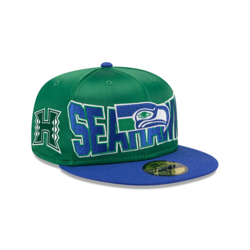 Seattle Seahawks Green Bold Satin Fitted Cap