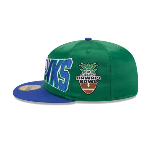 Seattle Seahawks Green Bold Satin Fitted Cap