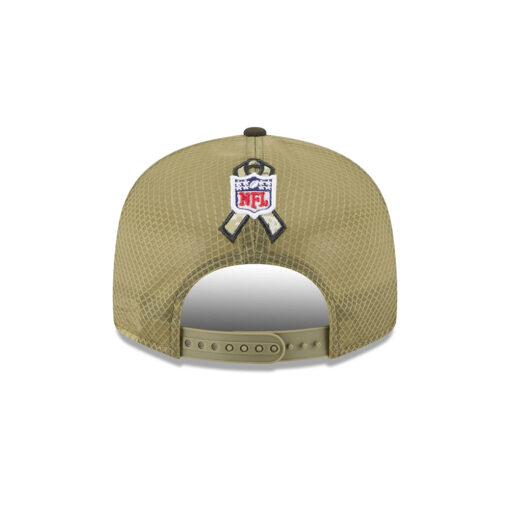 Seattle Seahawks Military Green Service Split Panel Trucker Cap