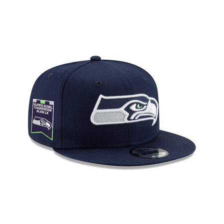 Seattle Seahawks Navy Multi-Year Victory Snapback Cap
