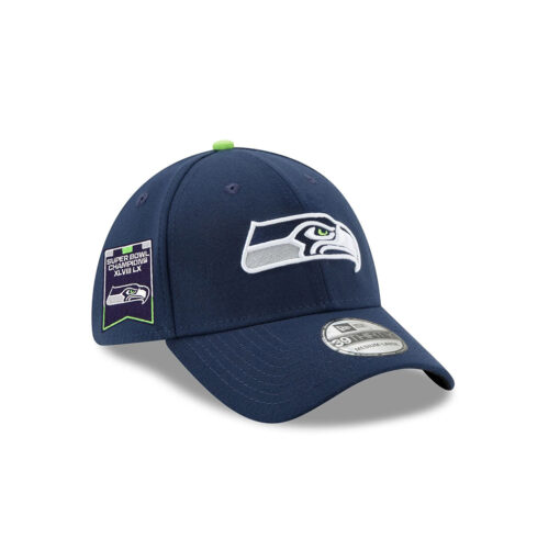 Seattle Seahawks Navy Multi-Year Victory Stretch-Fit Cap