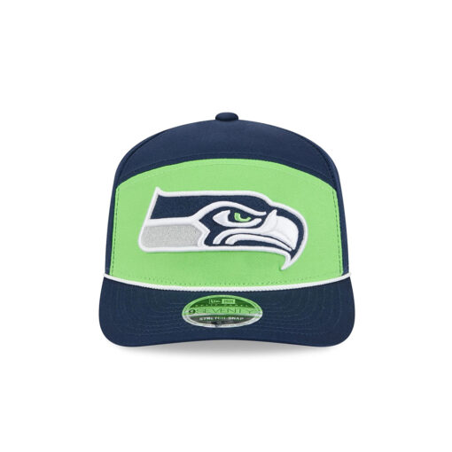 Seattle Seahawks Navy Split Panel Stretch-Snap Cap Seattle Seahawks Navy Split Panel Stretch-Snap Cap