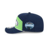 Seattle Seahawks Navy Split Panel Stretch-Snap Cap 4 Seattle Seahawks Navy Split Panel Stretch-Snap Cap