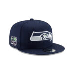 Seattle Seahawks Navy Victory Banner Snapback Cap