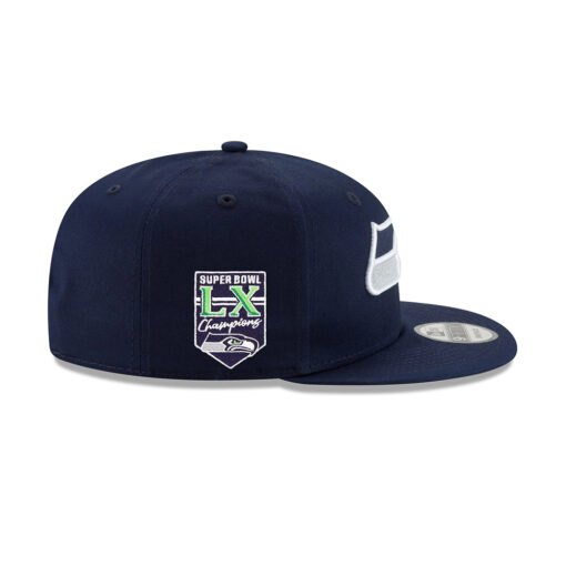 Seattle Seahawks Navy Victory Banner Snapback Cap Seattle Seahawks Navy Victory Banner Snapback Cap